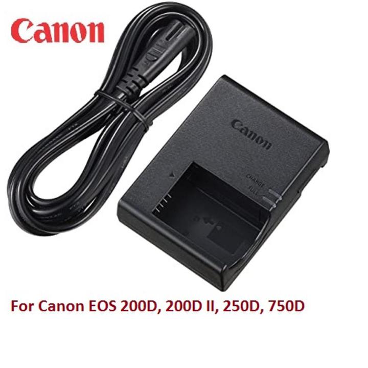 Canon Battery Charger LC-E17 For Canon EOS 200D, 200D II, 250D, 750D & M50 Camera With Ac Cable