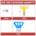 Airless Paint Nozzles Set Reversible Spray Tips Airless Paint Sprayer Nozzle Tips. 
