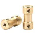 5pcs Motor Copper Shaft Coupling Coupler Connector Sleeve Transfer Joint Adapter.