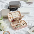 Leather Jewelry Organizer Box Portable Jewellery Storage Holder For Ring Earrings Necklace Bracelet Travel Organizer Case PU. 