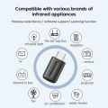 elough Smart Infrared Remote Control Universal Wireless IR Blasters Mini Adapter APP Control for iPhone 15 TV Air Condition. 