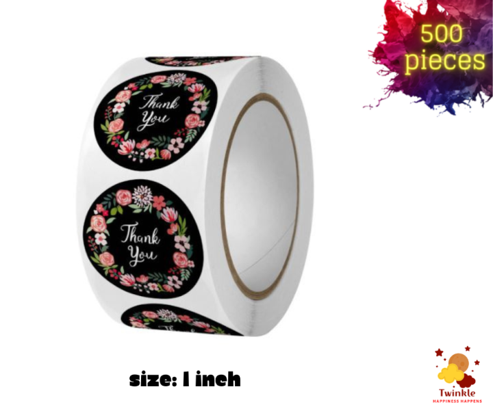 500%20pieces%201%20Inch%20Floral%20Thank%20You%20For%20your%20Order%20Stickers%20Decorative%20Thank%20You%20Label%20Sticker%20Stationery,%20Business%20Packaged,%20Gift%20Wrapped,%20Handmade%20and%20Food%20Sticker%20-%20Image%207