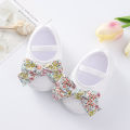 2022 New Princess 0-3-6-10 INS Baby Bow Single Soft Sole Walking Shoes. 