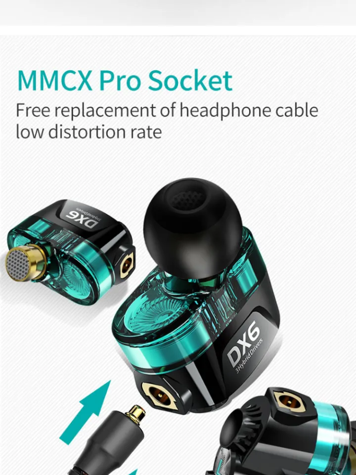 Plextone DX6 Hybrid Drivers Detach Earphone Gaming In-Ear