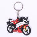 Key ring Red Rubber Motorcycle Bike Car Collectible Gift New. 