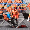 Mini Wrestling Ring Battle Pack-Play Set With Action Figures DIY Realistic Wrestler Building Pretend Play Educational Toy. 