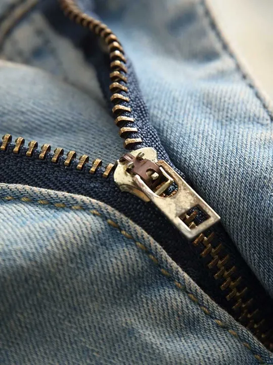 ZAFUL%20Men's%20Jeans%20Solid%20Faded%20Ripped%20Frayed%20Denim%20Jeans%20Mid-waist%20Slim%20Fitted%20Pants%20Ankle-length%20Zipper%20Trousers%20with%20Pocket%20-%20Image%204