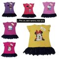 1-8 Years 1 Piece T Shirt 100% Cotton Half Sleeve T-Shirt. Baby Girls Tops without Pant. Summer Collection..