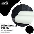 Fiber Bolster Pillow, Tissue Fabric, White (27"x32"), 1 Pcs.