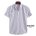 HUILISHI Korean style fashion high quality striped men's polo. 