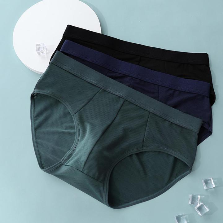CMENIN Fashion Men's Panties Low Rise G Strings Solid Color Breathable Briefs Underwear CM808