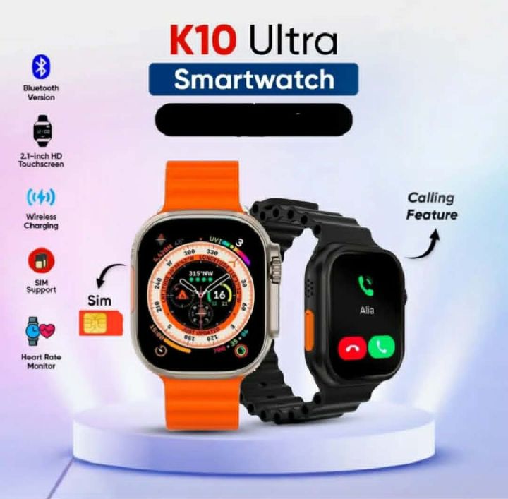 K10 Ultra Smartwatch with SIM Support – 4G LTE Smart Watch for Android & iPhone
