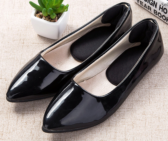 1Pair (Black Color) Soft High Heels Half Yard Mat Arch Only Eat