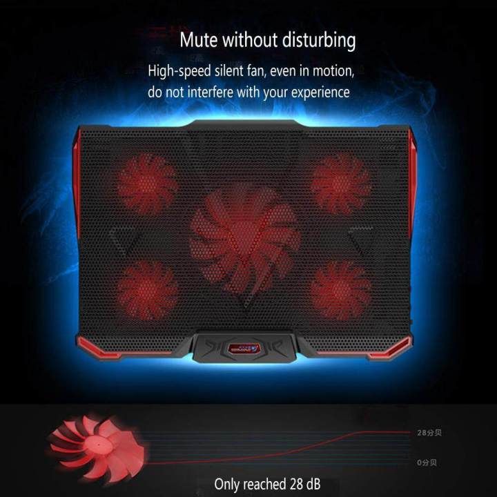 Laptop%20Cooling%20Pad%20for%201417%20Inch%20Laptops,%20with%20Five%20Stove%20Fans,%20TNBK0033%20-%20Image%204