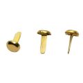 JAERBEE 1/2 Inch Brass Paper Fasteners, Mini Paper Fasteners for Handicraft Projects, Decorative DIY Supplies, 8 x 14 mm (Gold). 