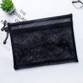 A4 Transparent Document BagNylon Mesh Zipper Test Paper Subject Storage Office File A5A6 Student Exam Pencil Case.