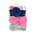 (New)I LOVE DADDY & MUMMY-3Pc/et Nylon Baby Headband olid Color Elatic Bow Newborn Girl Headband Baby Hair Acceorie Kid Hairband Dropping.