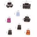 12pcs/set Plastic Mini Hair Clips Claws Black Hairpins Clamps for Women Girl Colorful Cute Hair Clips Headwear Hair Styling Tool.