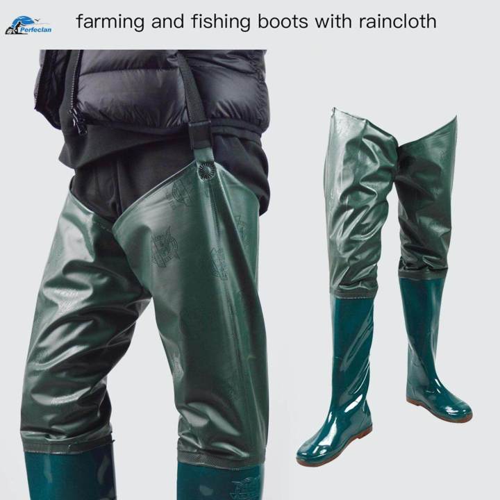 Nylon%20Fly%20Coarse%20Fishing%20Hip%20Waders%20With%20Boots%20Wading%20Sock%20Boots%20Stocking%2037%20-%20Image%204
