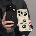 Cover For Redmi 12 13C 10C 9 12C 10A 9A 9T 9C NFC A1 A2 Redmi Note 8 10s 11 10 12 11s 9 Pro Max Poco M3 C55 X5 Mi 12 11 Lite NICE English Letter Three Black Coal Balls Case. 
