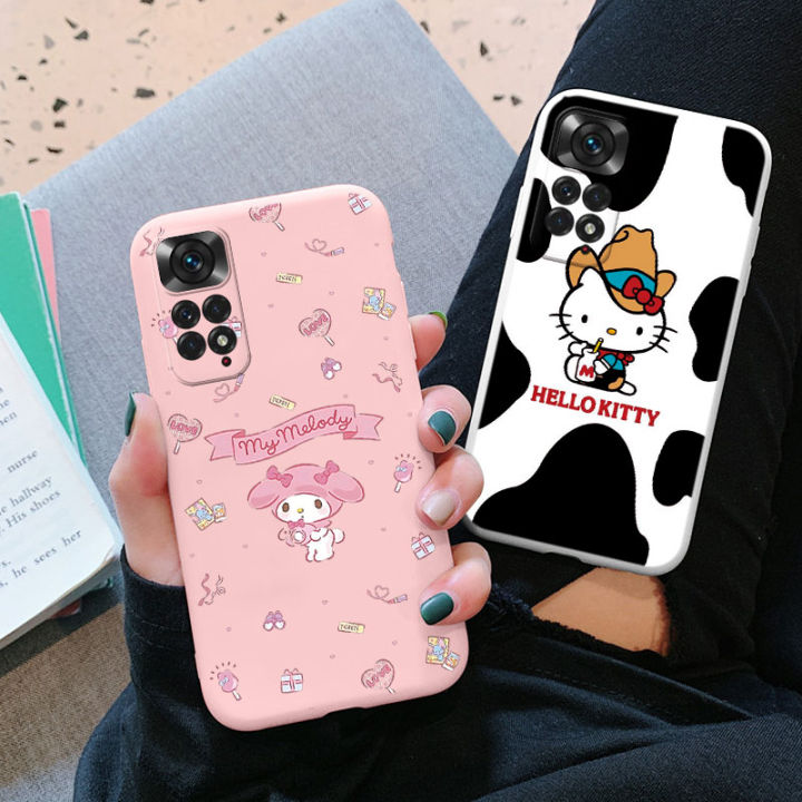 Cute%20Phone%20Case%20For%20Xiaomi%20Redmi%20Note%2011%2011S%2012%20Not11%20Note12%20Pro%204G%20Girl%20Kuromi%20Hello%20Kitty%20Anime%20Silicone%20Soft%20TPU%20Back%20Cover%20-%20Image%204