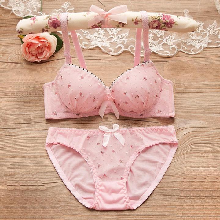 Lace bra girl bra suit bra and underwear pants soft bra comfortable seamless bra adjustable bra