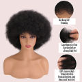 70's Afro Wigs for Black Women Short Afro Kinky Curly Wig Female Synthetic Hair Blonde Wig With Bang for Party Cosplay Halloween. 