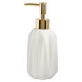 10 Oz Hand Soap Dispenser with Pump and Lotion for Bathroom (White). 