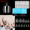 550 Pcs Full Cover Toenail Ultra Thin Natural Clear Press On Toe Foot Nails Tips Artificial Acrylic Nail Art Manicure Tool. 