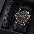 Men Sport Watch Luxury Stainless Steel Quartz Wristwatch Man Business Casual Leather Bracelet Male Luminous Clock Watches. 