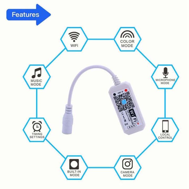 LED%20WiFi%20Controller%20Smart%20Voice%20Controller%20Remote%20RGB/RGBW%20For%20Strip%20Light%20Encounter%20-%20Image%205