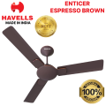 Havells Enticer 1400mm / 56" Ceiling Fan (Decorative, Dust Resistant, High Power in Low Voltage (HPLV), High Speed).
