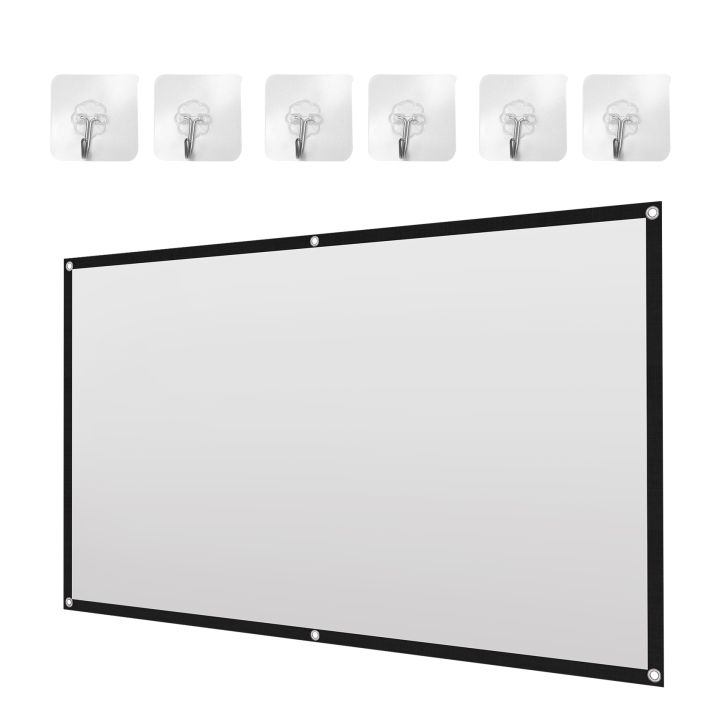 Projector Screen for Home Theater White Foldable Anti- (84Inch)