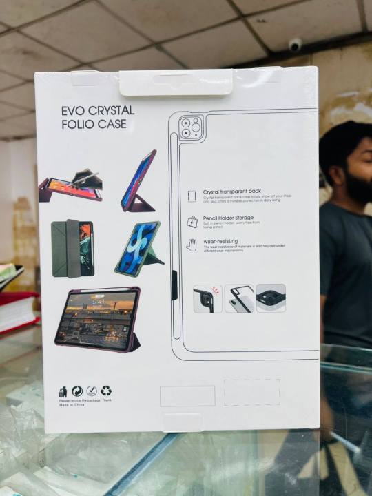 EVO%20Crystal%20Folio%20Case%20for%20iPad%20(A16)%2011th/10th%20Generation%20(2025/2022)%20%5BAuto%20Sleep/Wake%20Cover%5D%20%5BPencil%20Holder%5D%20%5BSoft%20Flexible%20Case%5D%20Rugged%20Series%20for%20Apple%20iPad%2010th/11th%20Gen%20Multi%20Folding%20Style%20Transparent%20Back%20Cover%20-%20Image%203