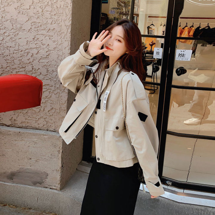 insWorkwear%20Short%20Jacket%20Women's%20Spring%20and%20Autumn%20Clothing2023New%20Korean%20Style%20Harajuku%20LoosebfEarly%20Autumn%20Fashionable%20Clothes%20on%20the%20Street%20-%20Image%207