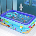 Inflatable Swimming Pool Large Family Pools 120cm Rectangle Framed Children Swimming Pool Summer Outdoor Kids Baby Bathtub Toys.