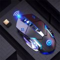 Wireless Gaming Mouse 2.4G USB 1600DPI LED Backlit Rechargeable Adjustable Gamer Silent Mouse Gamer Mute Mice for PC Laptop.
