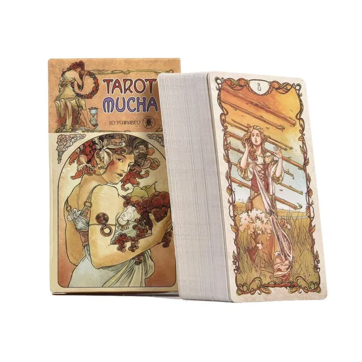 Tarot%20Mucha%20Cards%20Tarot%20Deck%20Card%20Game%20Toy%20Tarot%20Divination%20Card%20Game%20Board%20Guidance%20Divination%20for%20beginners%20-%20Image%205