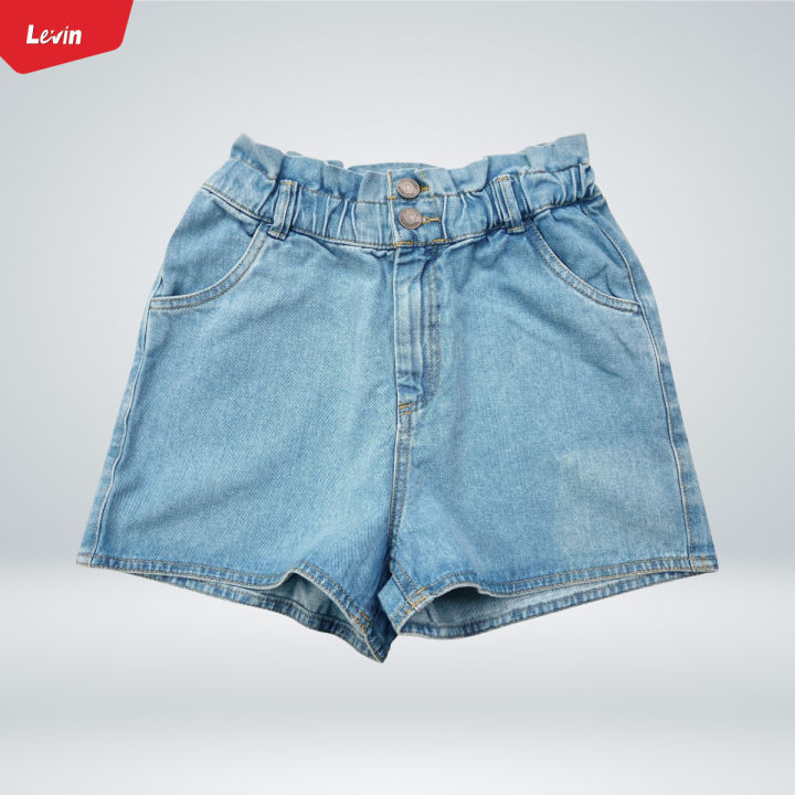 Teen Girl’s Mid Rise Casual Solid Denim Shorts From Levin
