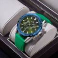 Swish foreign trade cross-border watch three eyes six needle movement chronograph function calendar silicone tape men's watch 1120.