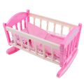 Princess Baby Doll Crib Bed - for 9-11inch Reborn Doll for Mellchan Doll - Kids. 