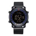 NF9130 - Stainless Steel Digital Watch for Men - Black. 