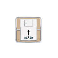 Wener Lily Series 13A 3 Pin Multi Socket with Neon Indicator Electrical Wall Switch Three 3Pin. 