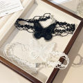1/2Pcs Black/White Butterfly Lace Necklace Choker for Women Super Fairy Stereoscopic Butterfly Choker Fashion Accessories for Girls. 