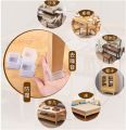 4 Pcs Silicone Floor Protectors Chair Leg Caps Square Furniture Table Feet Covers.