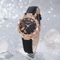 Fopul Mall Trendy 5pcs Set Women Watches Luxury Female Clock with Diamond Wristwatch and Fashionable Design. 