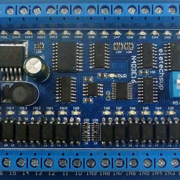 NXFDSIOZ%203X%20DC%2012V%2024V%2016%20Input%2016%20Output%20RS485%20Remote%20Control%20Switch%20PLC%20IO%20Expansion%20Board%20Modbus%20RTU%20Module,%20Only%20Board%20-%20Image%204