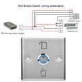 Door Exit Release Push Button Switch Indicator LED Light Stainless Steel 86 Type. 