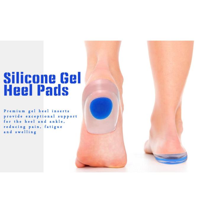 Heel Cup Pad Shoe Inserts for Plantar Fasciitis Sore Heel Pain Achilles  Tendinitis Foot Comfort Pads Support