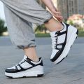 Roller Skate Shoes Kids Sneakers With Wheels Children Rollerskates Fashion Outdoor Sports Shoes Girls Boys Birthday Gift. 